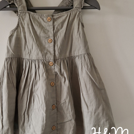 Robe courte H&M verte - 86 cm