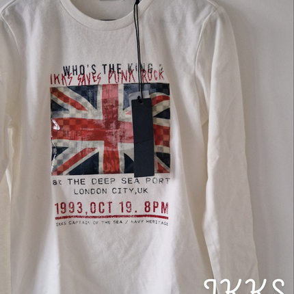 T-shirt IKKS thème UK - 116 cm - NEUF