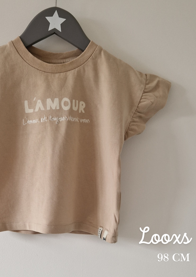 T-shirt Looxs "L'amour" - 98 cm