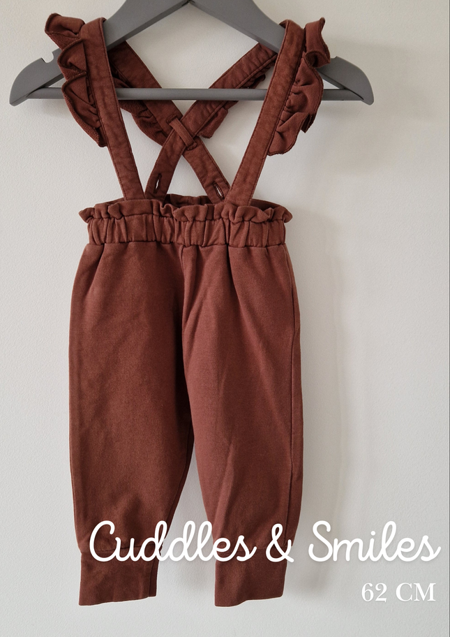Pantalon à bretelles Cuddles & Smiles - 62 cm