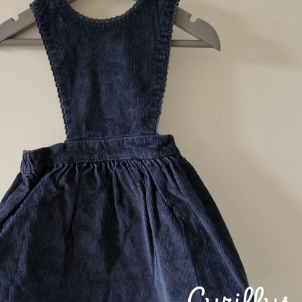 Jupe à bretelles Cyrillus marine - 24 mois