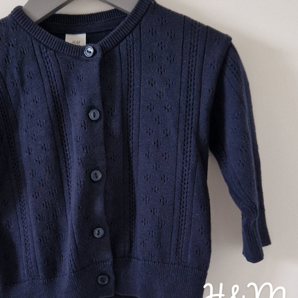 Gilet H&M bleu marine - 74 cm