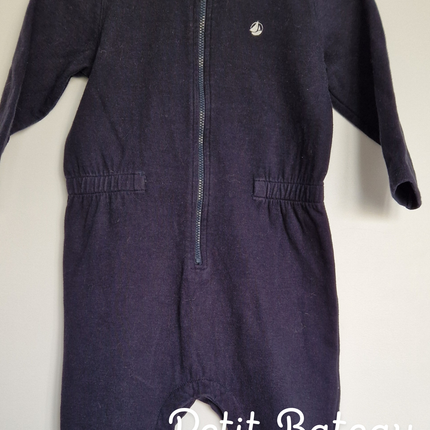 Combinaison Petit Bateau Bleu marine - 86 cm