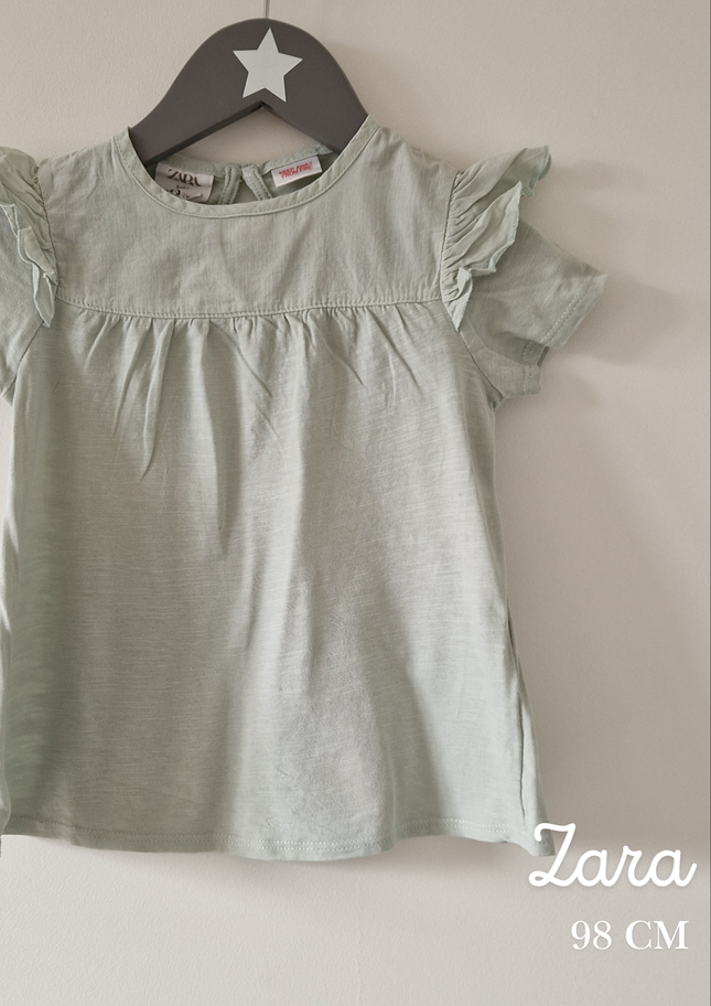 T-shirt MC Zara vert - 98 cm