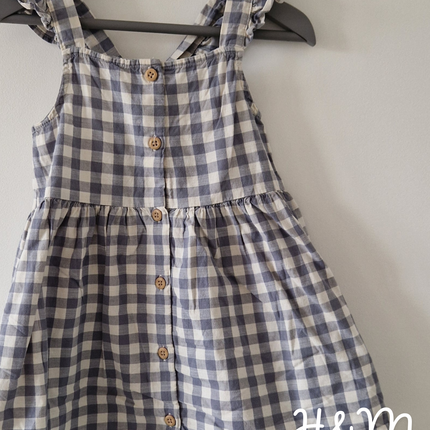 Robe courte H&M carreaux  - 86cm